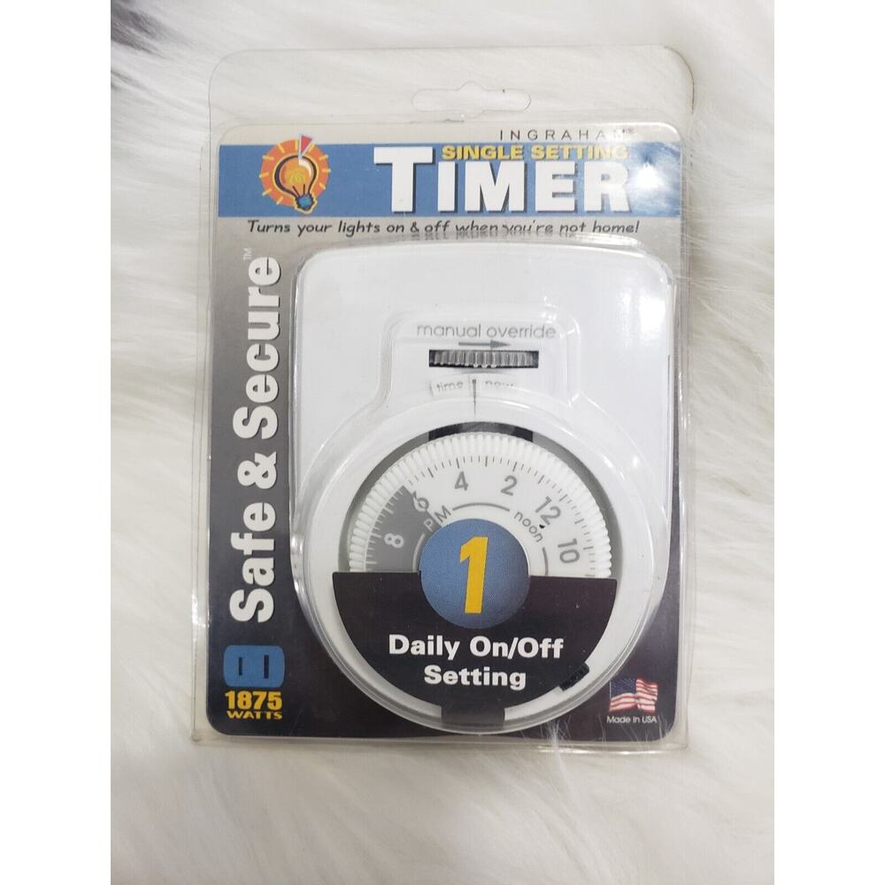 Single Setting Timer by Ingraham‎ lights home security electronics lamp